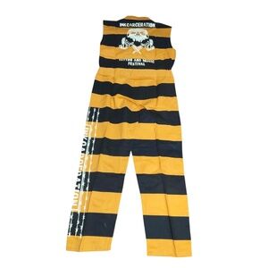 Inkcarceration Music & Tattoo Festival Concert Jail Jumpsuit Halloween Costume S